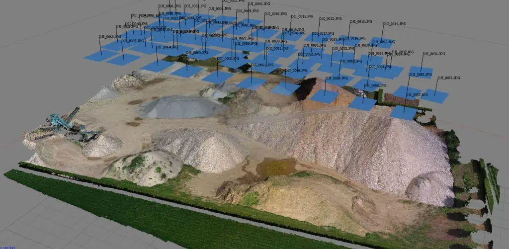 fotogrammetria aerea con droni