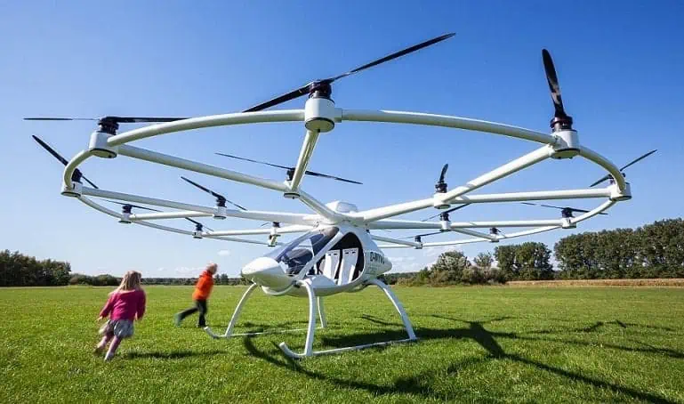 Drone per trasporto di persone Volocopter, Drone per trasporto di persone,