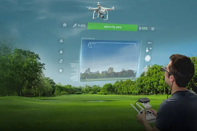 simulatore di volo per droni Dji