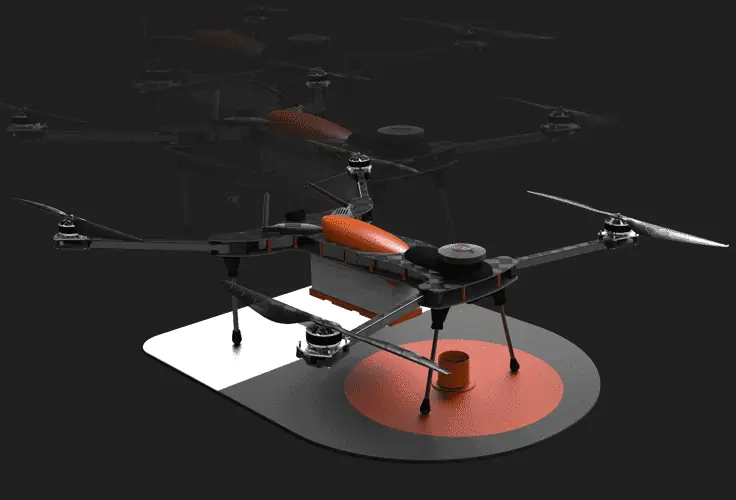 drone con metal detector