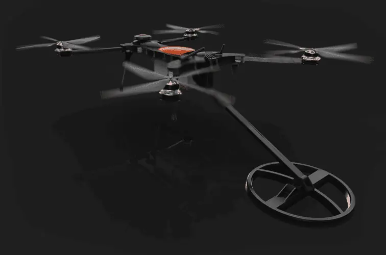 Drone con Metal Detector