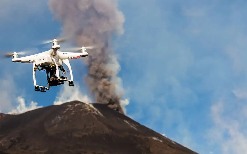 Droni per mappatura 3D del vulcano Etna, Droni per mappatura 3D
