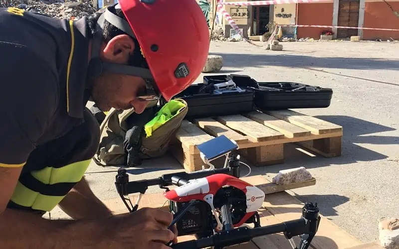 Droni dei Vigili del Fuoco al Technology for All 2018