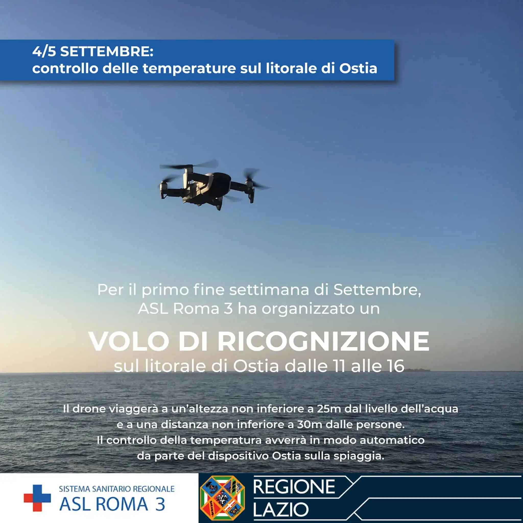Asl Roma 3 volo con drone