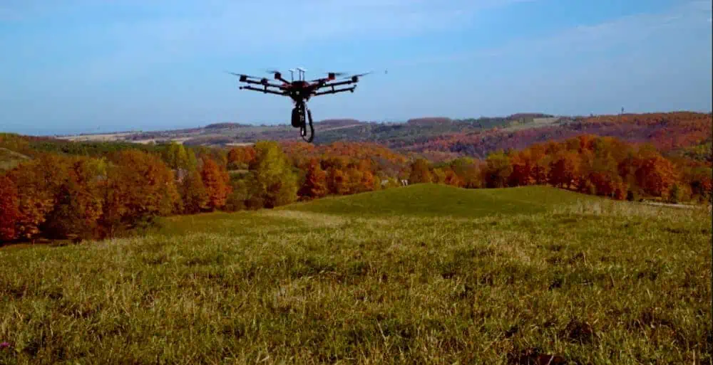 Piante rare monitorate con droni