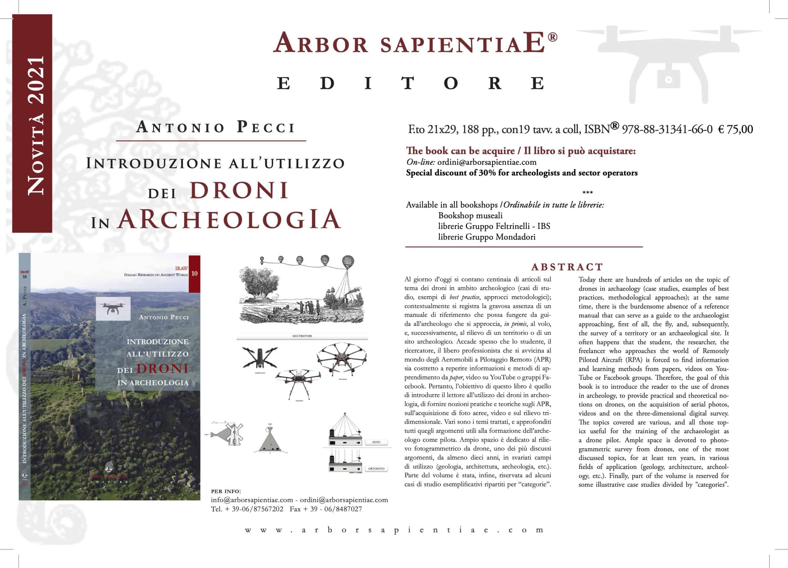 Droni in Archeologia: libro di Antonio Pecci