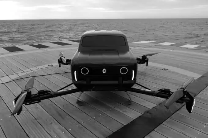 Renault 4 del futuro: un drone di design