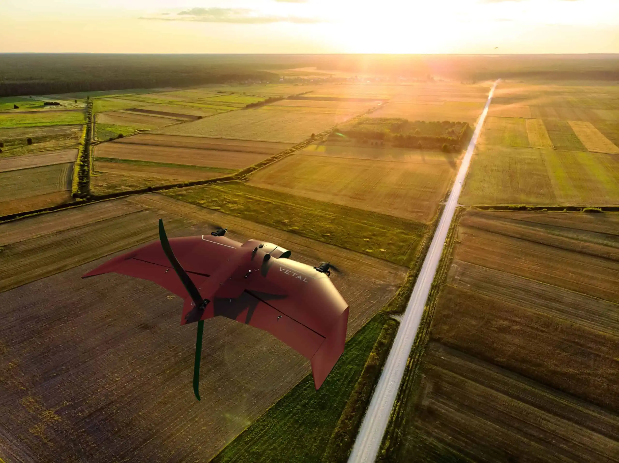 Drone VTOL senza pista di decollo