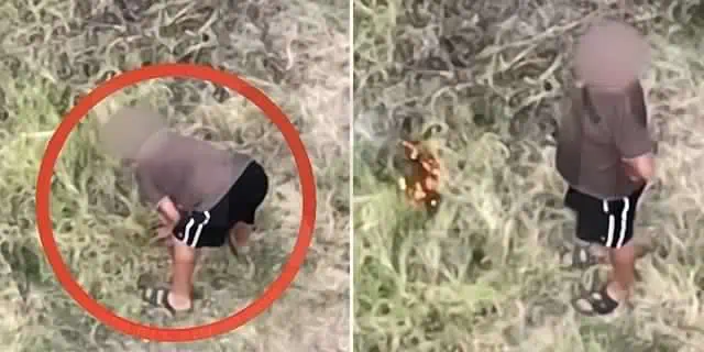 Piromane identificato grazie ad un drone