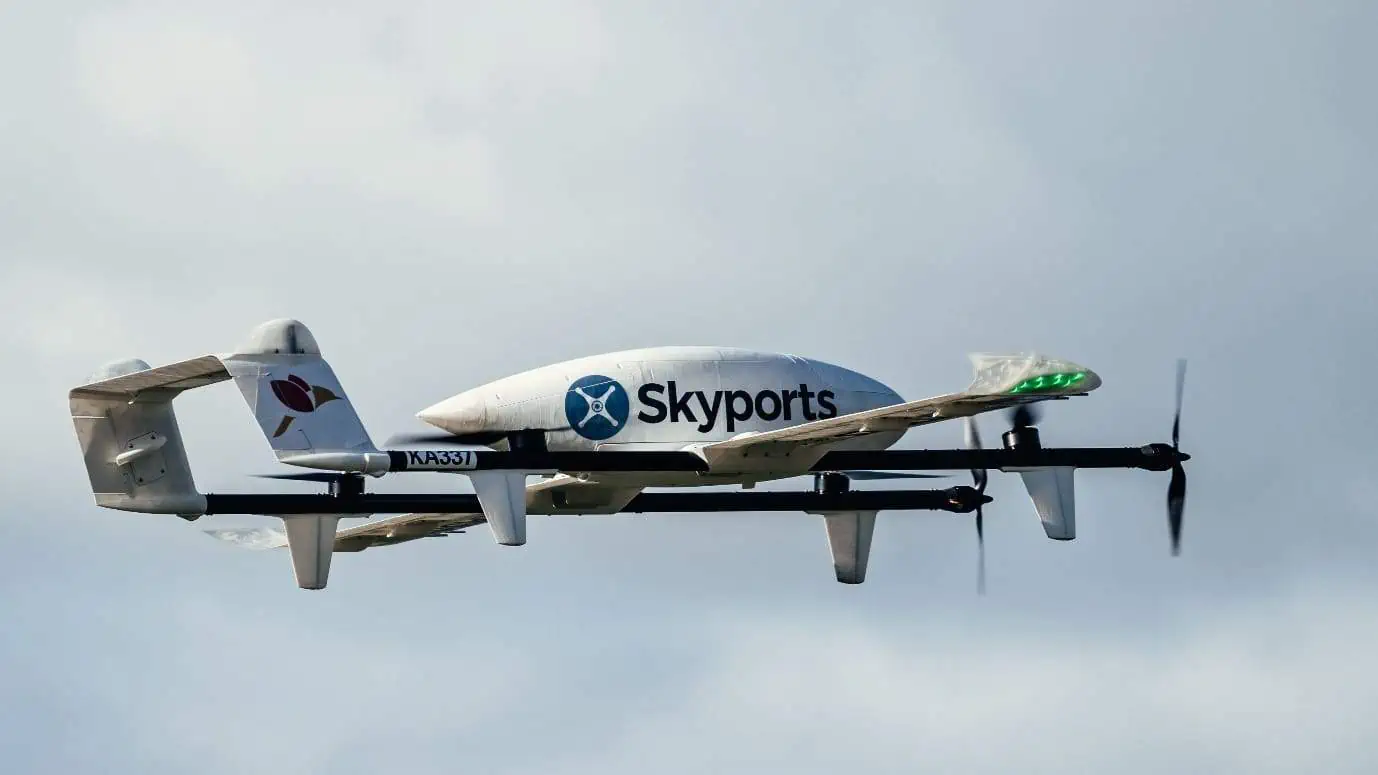 Prove di consegne con droni Skyports in Giappone