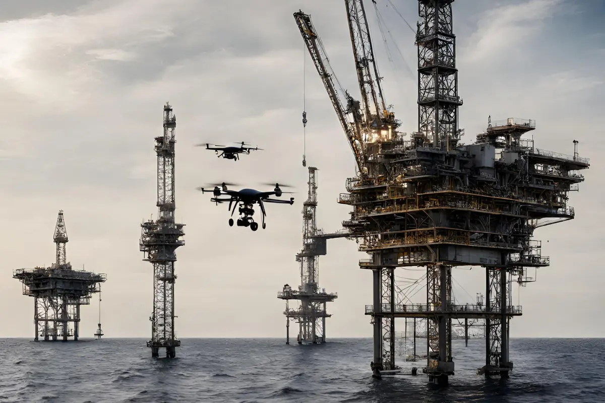 Piattaforme petrolifere raggiunte dalle consegne con droni