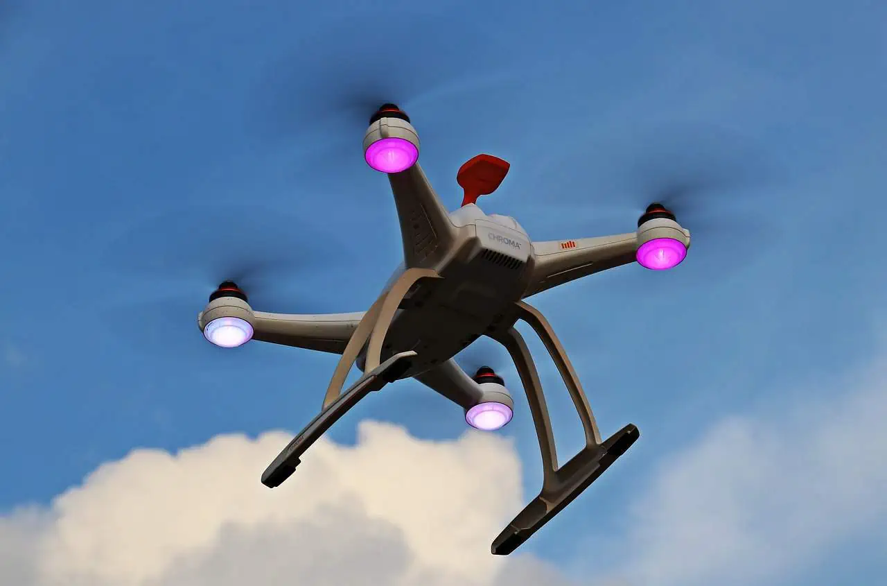 Spargimento ceneri con drone