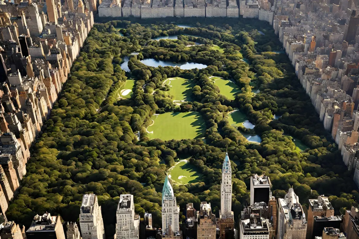 Central Park New York ospita uno show di droni