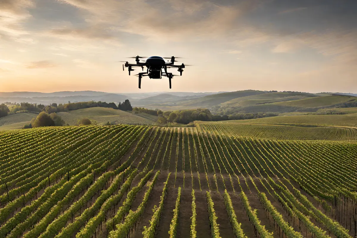 Produzione vino: un importante aiuto dai droni