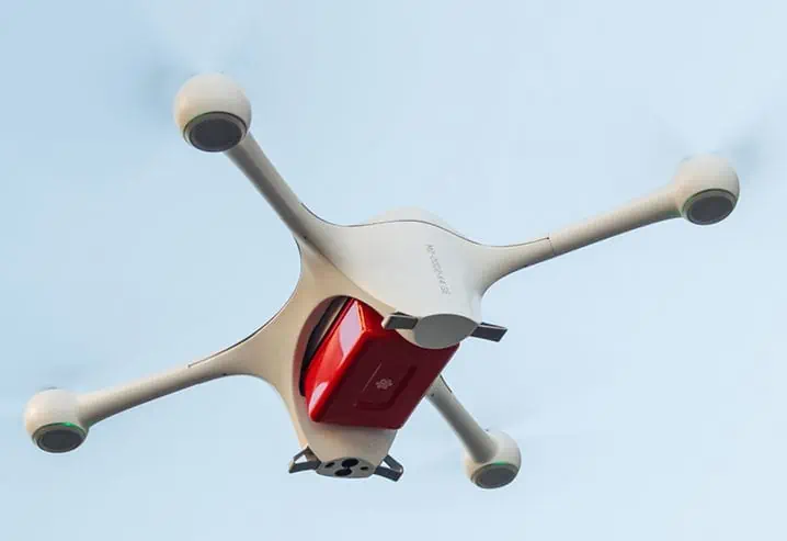 Campioni di laboratorio trasportati dai droni a Berlino