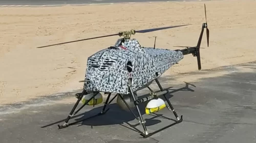 Spegnimento incendi con un nuovo drone elicottero