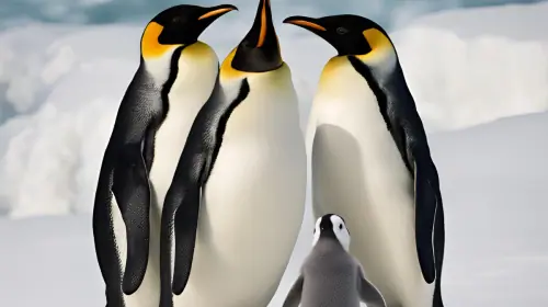 Cuccioli di pinguino avventurosi immortalati dal drone