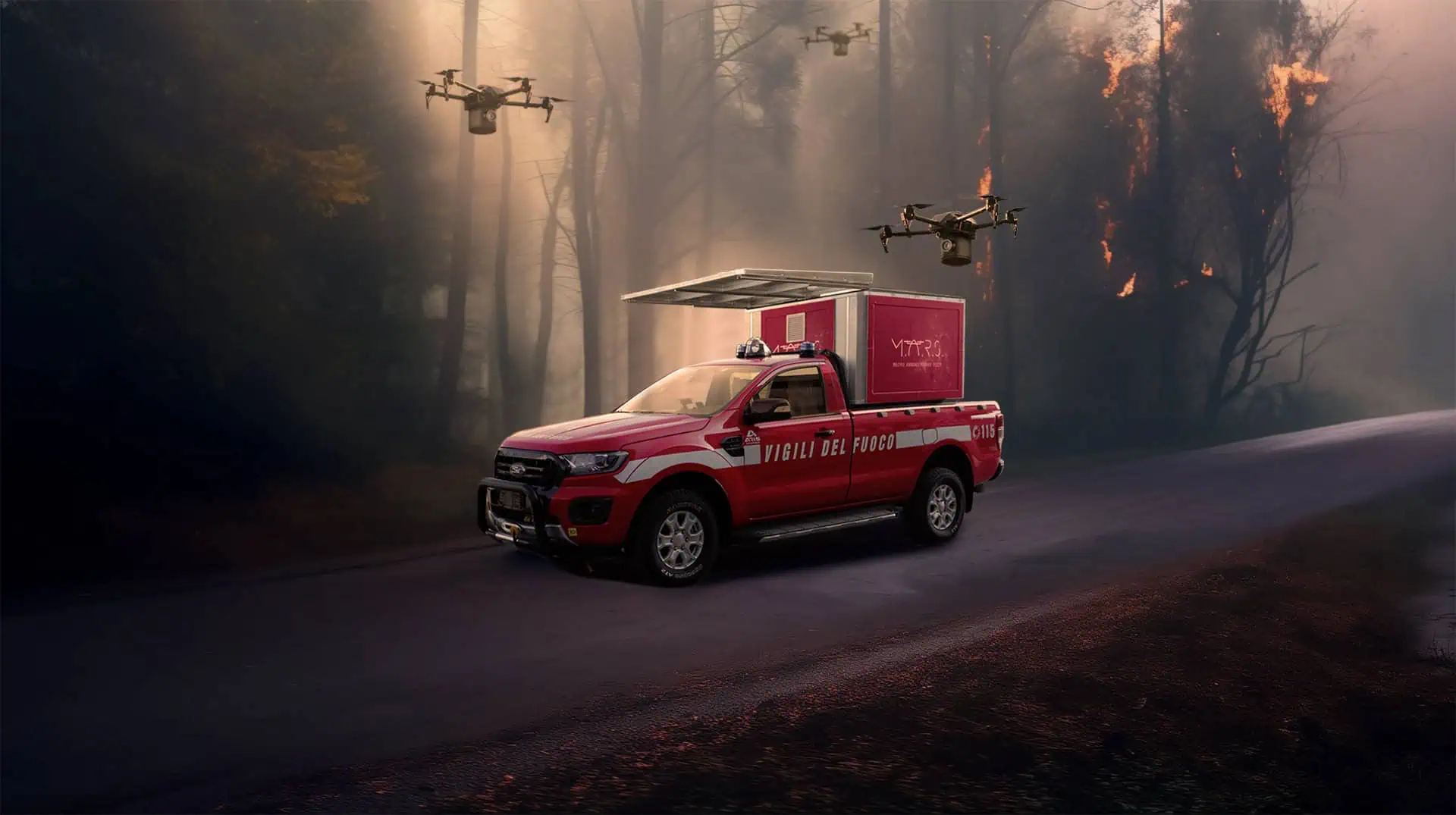 Droni e Intelligenza Atificiale per la lotta agli incendi