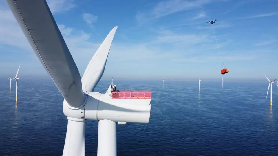 Droni Cargo, prima operazione nell'eolico offshore