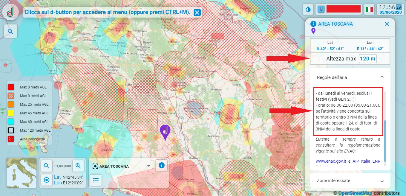 File JSON per zone di volo droni