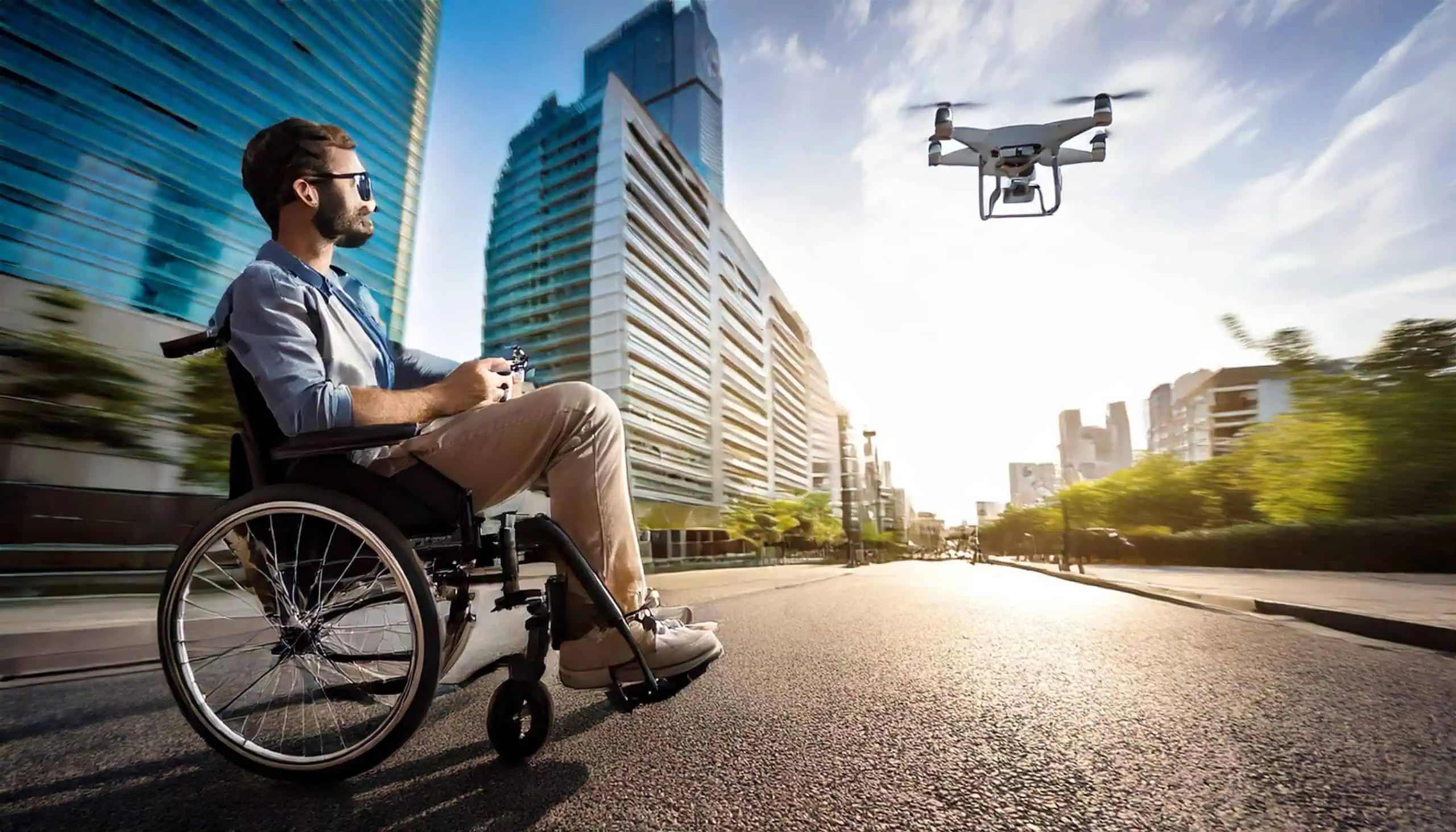 Sedia a rotelle assistita dai droni: nuovo progetto svizzero
