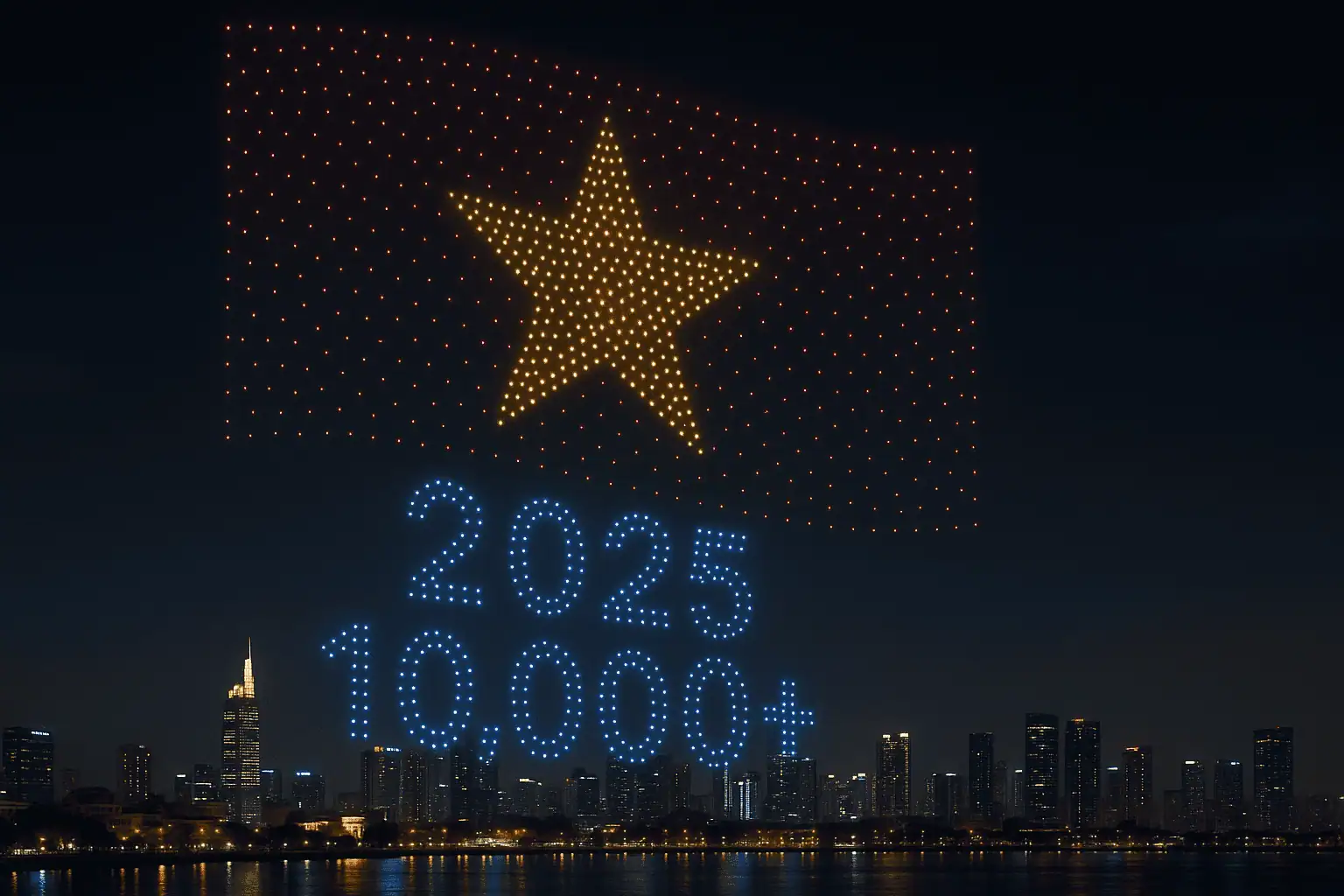 Il Più Grande Light Show con Droni del Mondo: Tecnologia e Emozione nel 2025