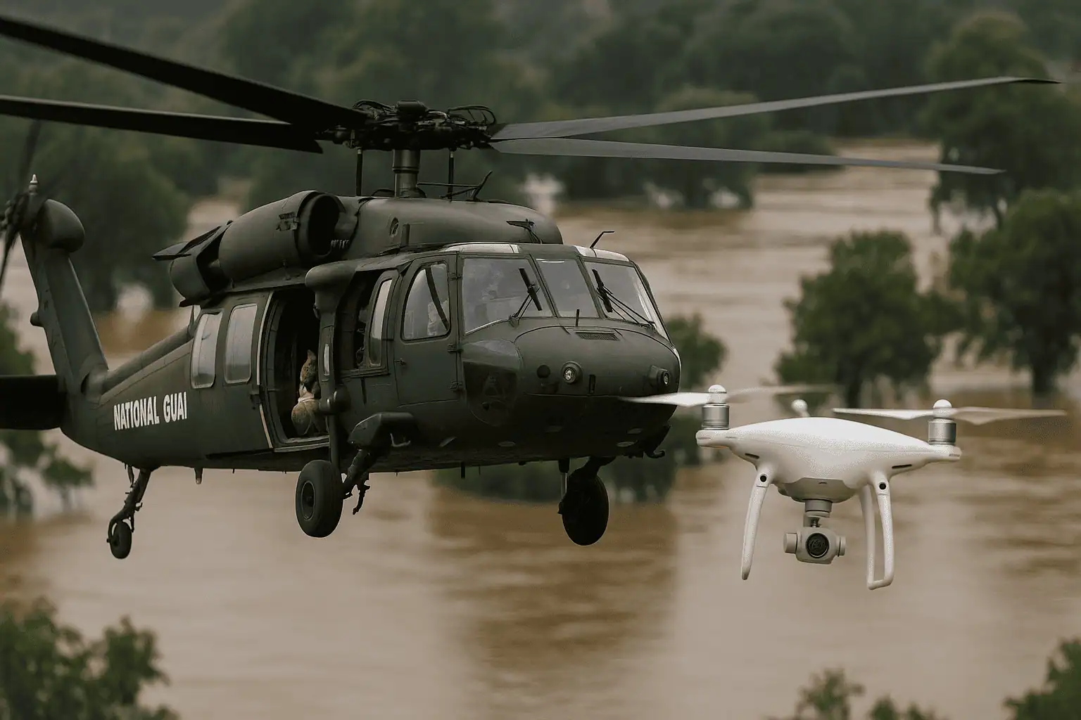 Texas, drone colpisce elicottero durante i soccorsi: la FAA blocca tutti i voli UAV civili