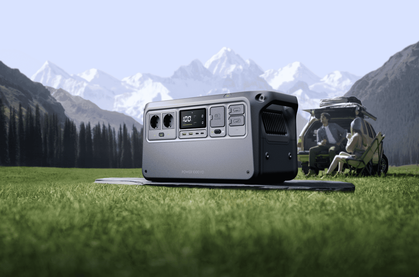 DJI Power 1000 V2 – Stazione Di Carica Portatile 1024Wh LFP, 2600W, Ricarica 0-80% In 37 Minuti (Ricondizionato Come Nuovo)