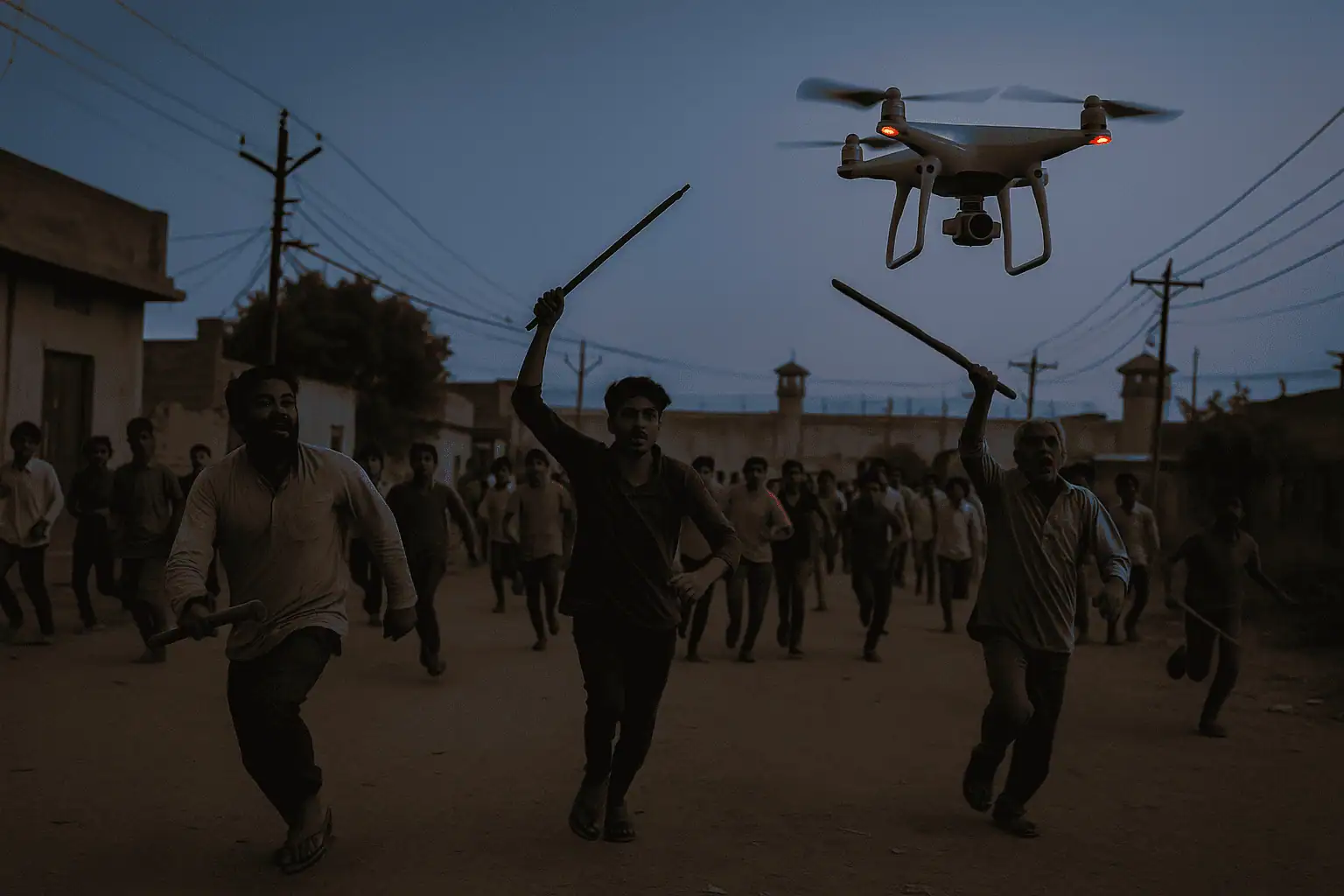 Paura in India: un drone sorvola una prigione, i villaggi lo inseguono con bastoni e pietre