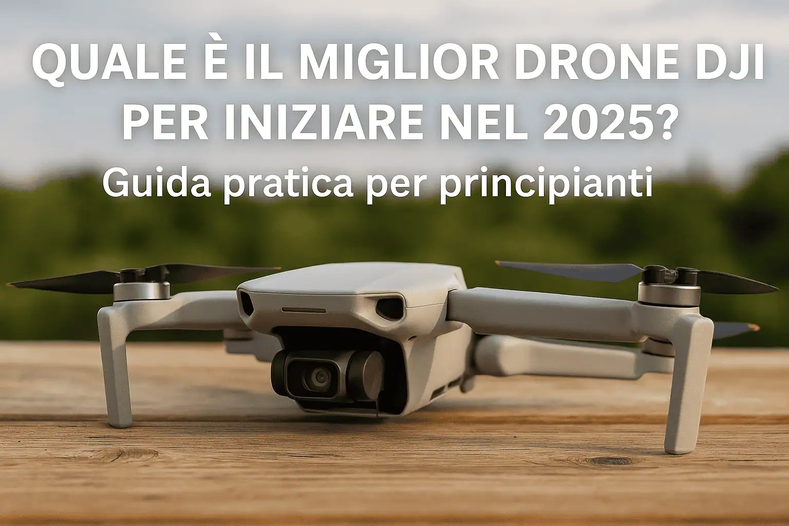 Quale è il miglior drone DJI per iniziare nel 2025? Guida pratica per principianti