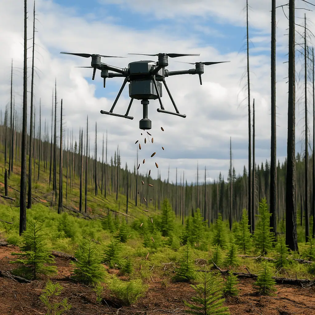 Droni per la riforestazione in Canada