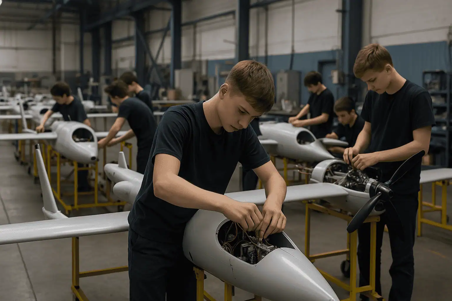 Teenager russi costruiscono droni suicidi nella più grande fabbrica UAV del mondo