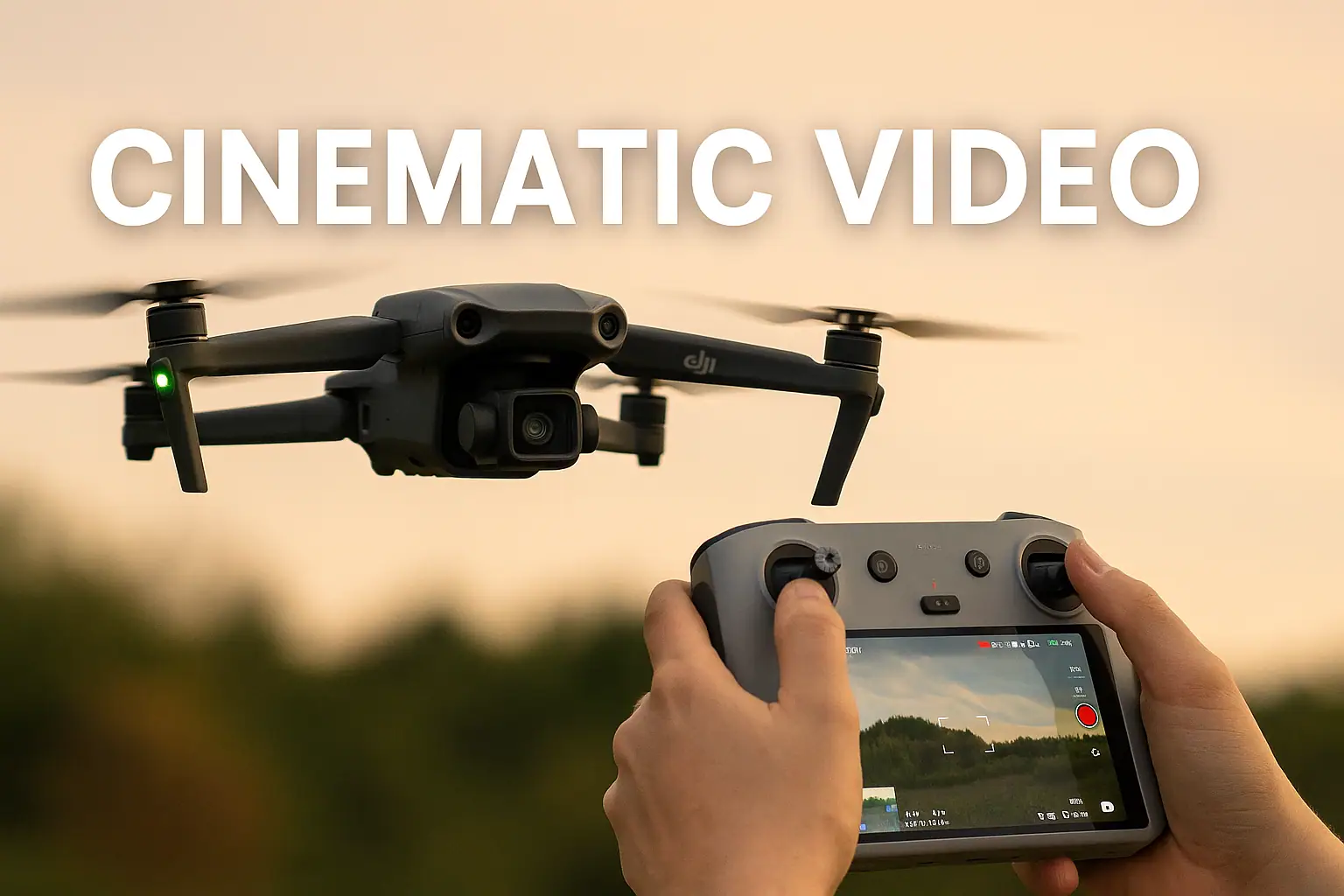 Come registrare video cinematografici con un drone DJI (anche se sei un principiante)