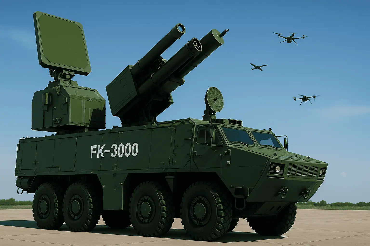 Cina schiera il nuovo sistema anti-drone FK-3000 per protezione aerea