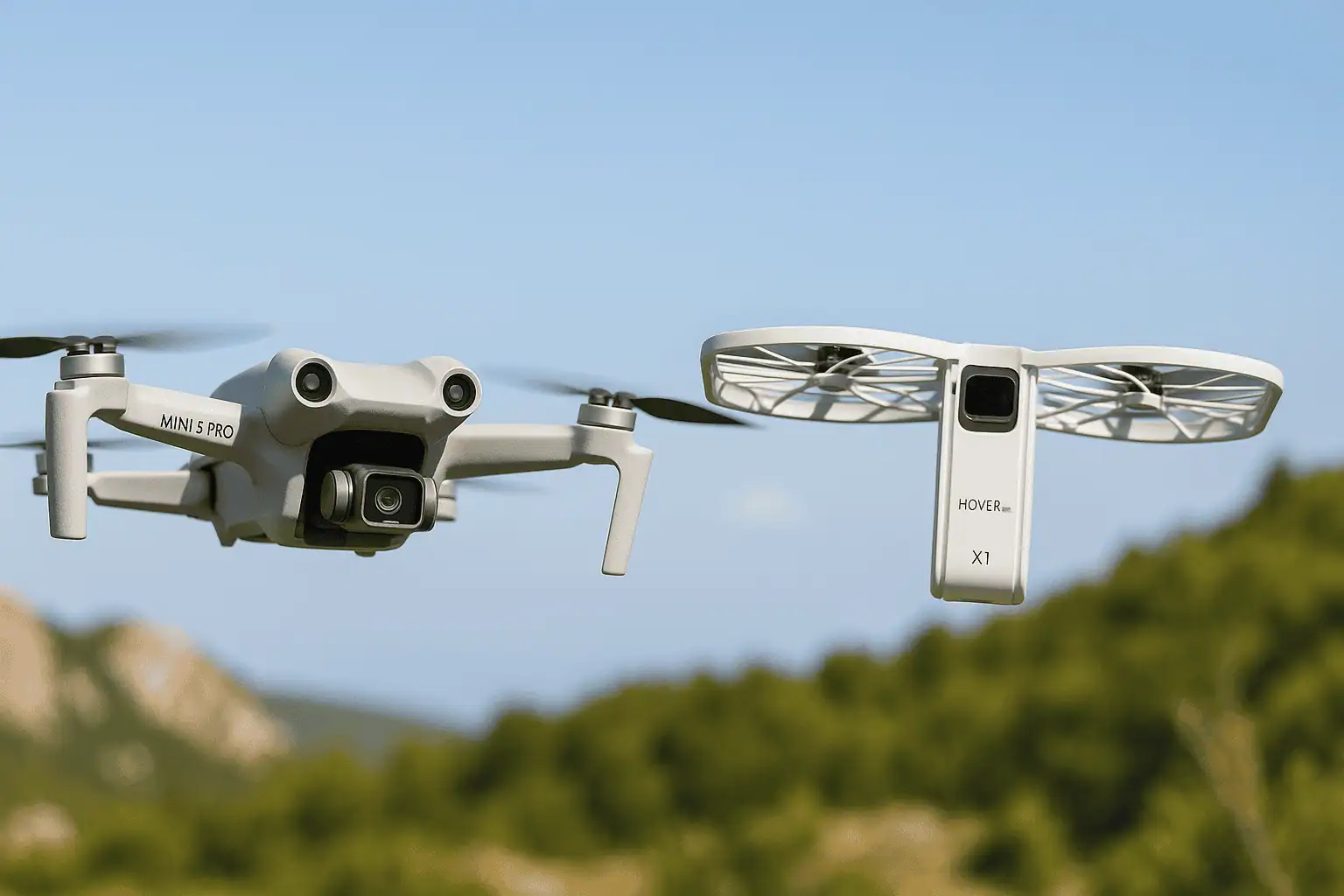 DJI Mini 5 Pro vs HOVERAir X1: quale drone ultra leggero scegliere?
