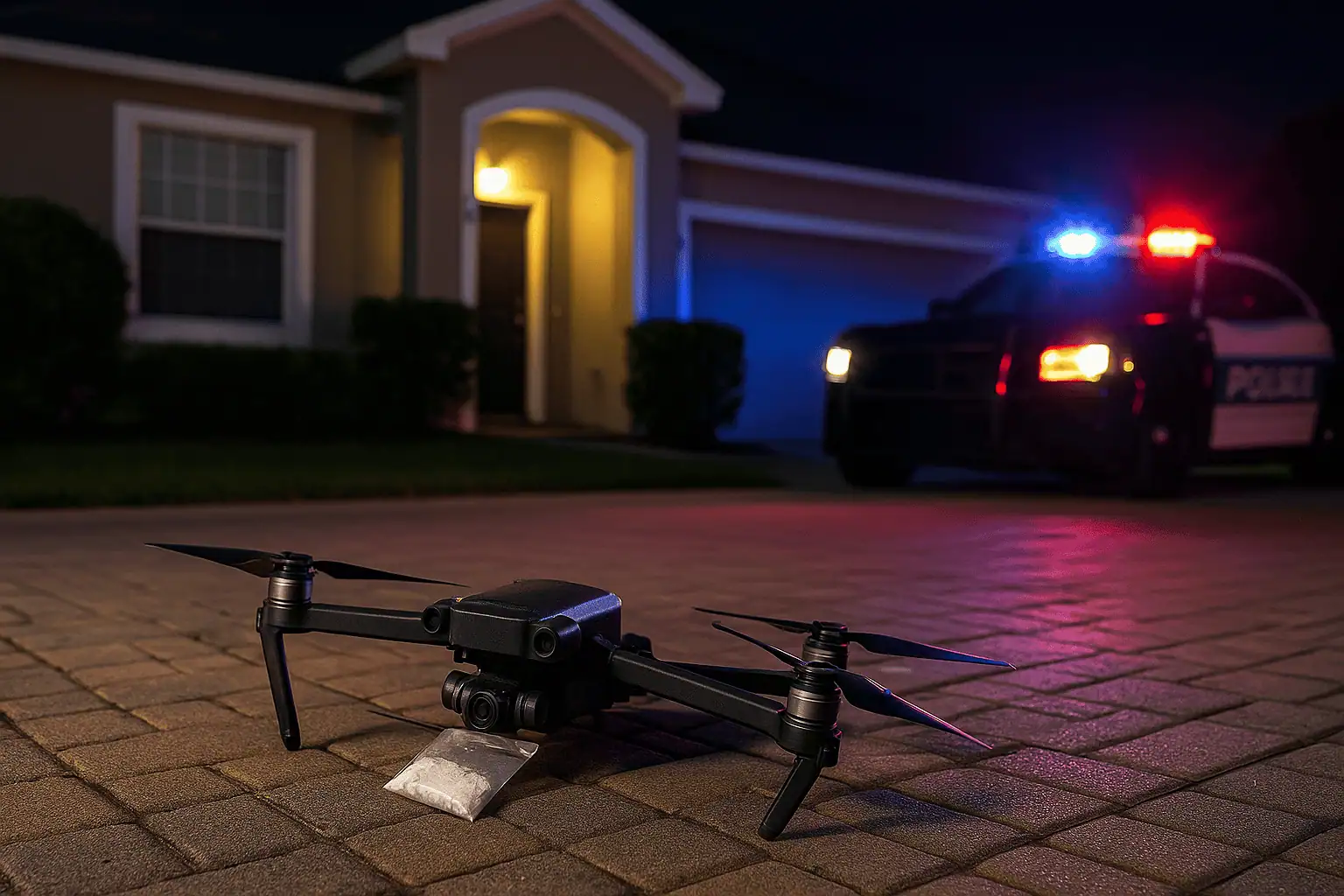 Florida: drone carico di droga si schianta su una casa a Lutz