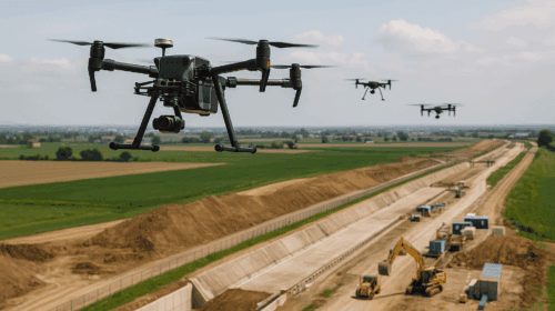 Flotta di droni Saipem sorveglia il cantiere AV Brescia-Verona: innovazione e sicurezza