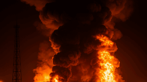 Enorme incendio a Sochi: deposito petrolifero colpito da drone ucraino
