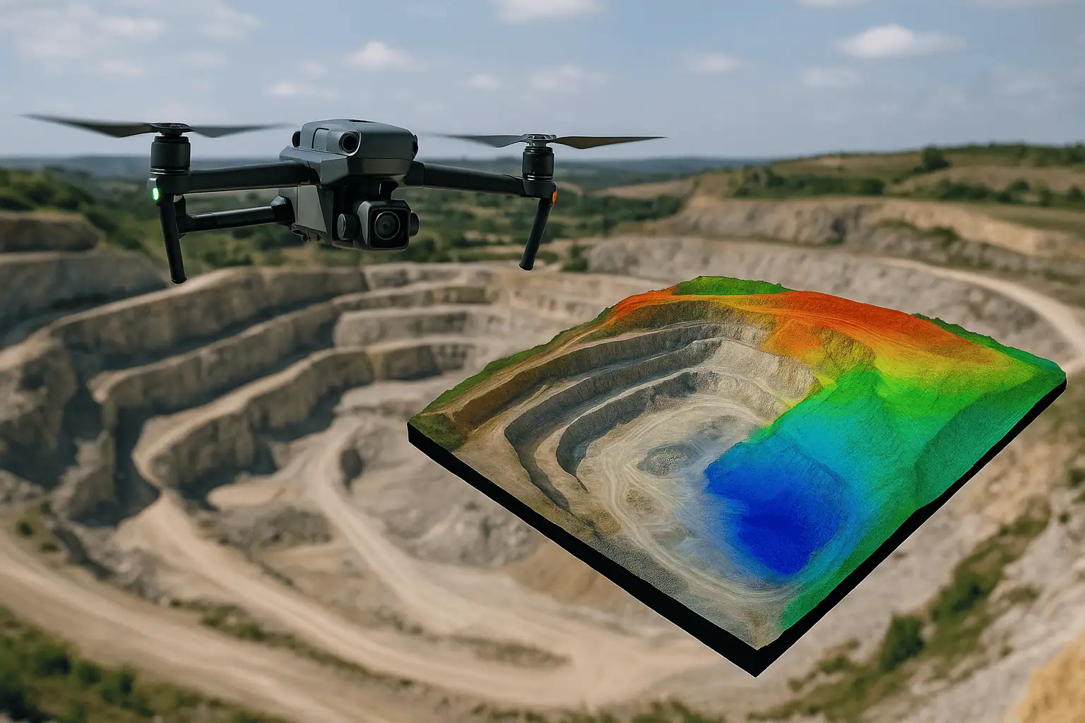 Miniere e cave: come ottenere calcoli volumetrici accurati con UAV e Metashape