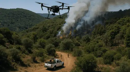 Droni in Calabria: arrestati due piromani a Gallico grazie alla sorveglianza aerea