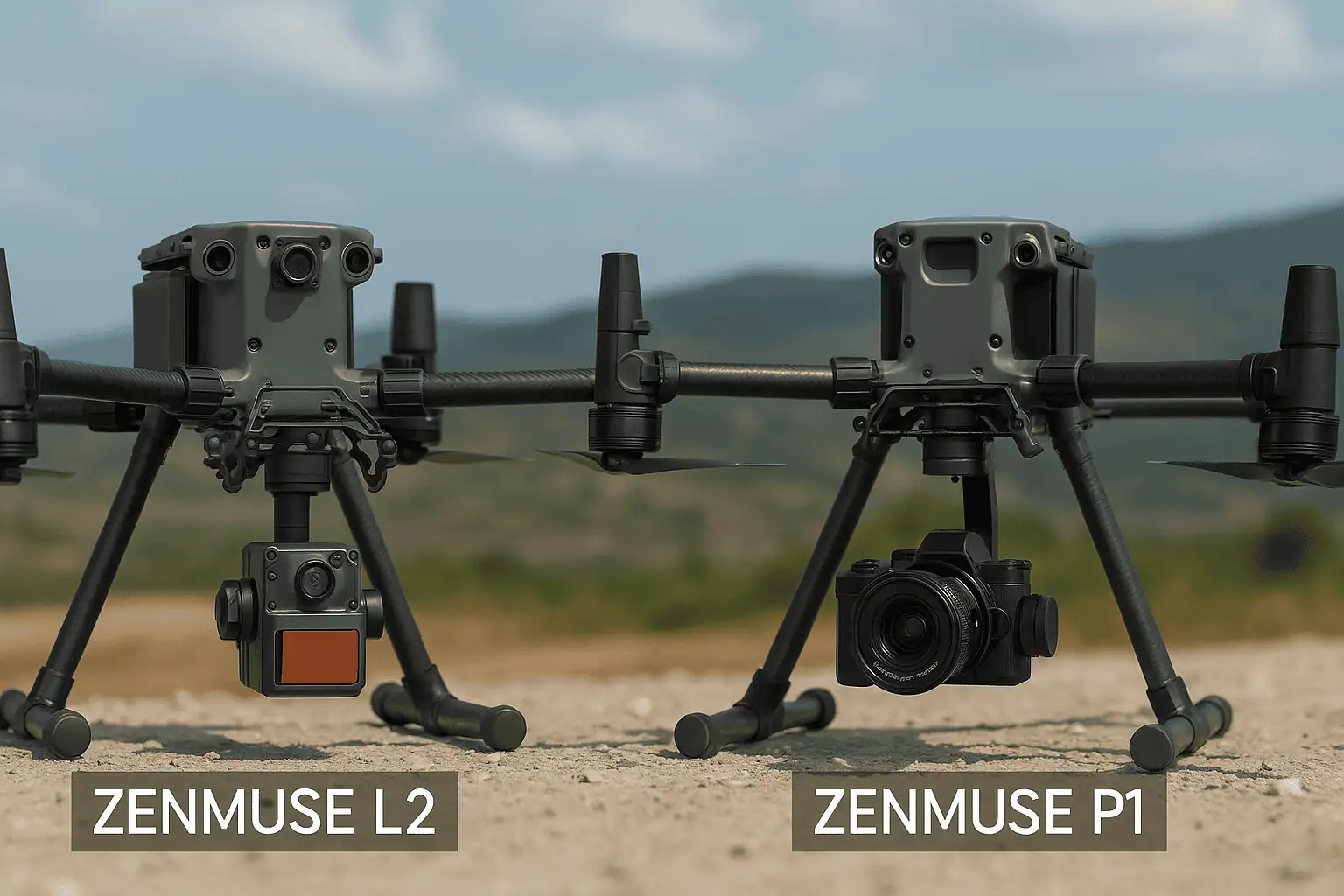 DJI Zenmuse L2 vs P1: quale scegliere per rilievi fotogrammetrici?