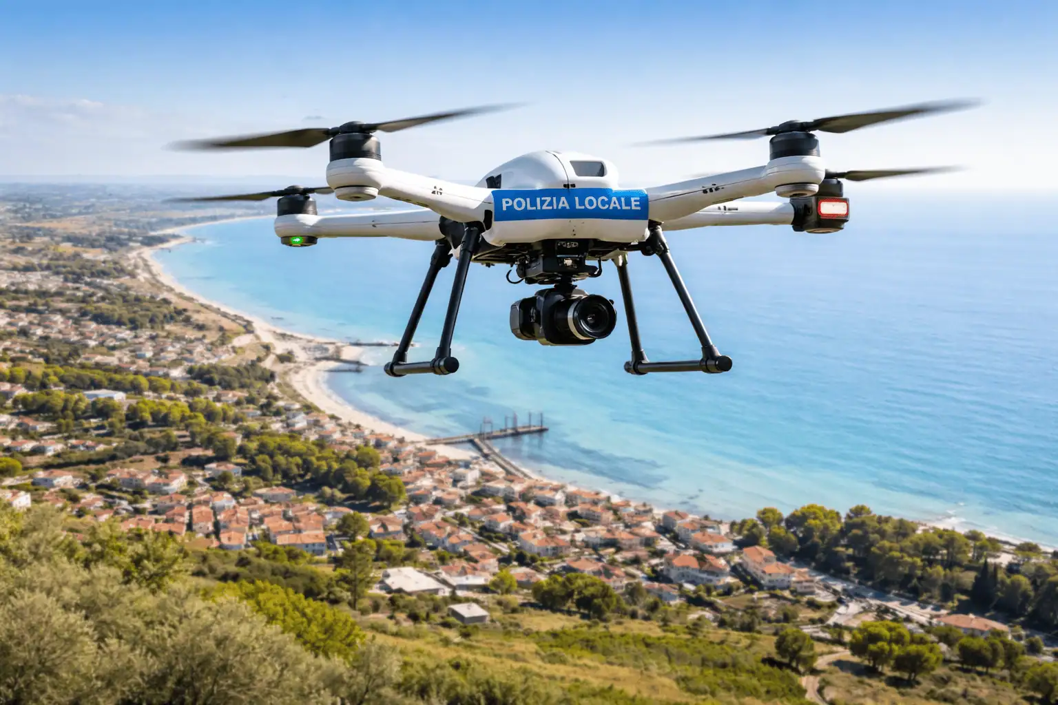 Fossacesia, la Polizia Locale si dota di un drone per controlli ambientali e sicurezza del territorio