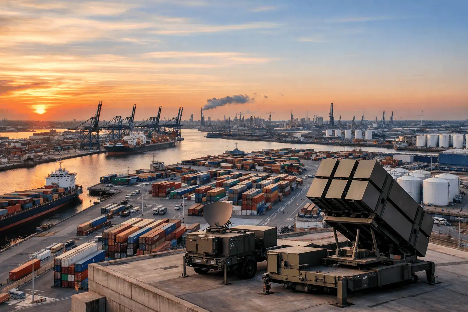 Belgio, sistema NASAMS al porto di Anversa contro la minaccia dei droni: cosa cambia per la sicurezza europea