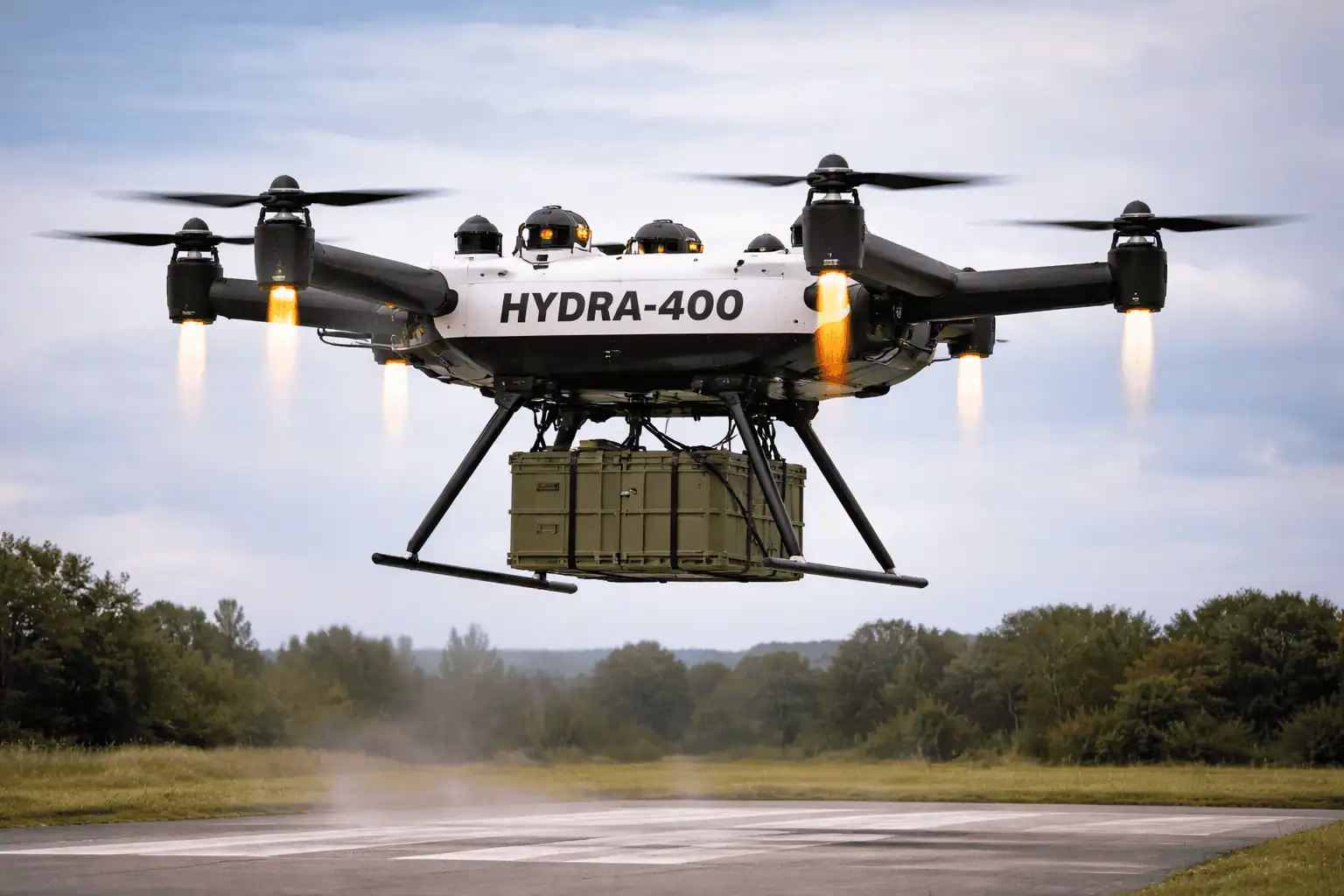 HYDRA-400: il drone ibrido britannico che può trasportare fino a 400 kg di carico