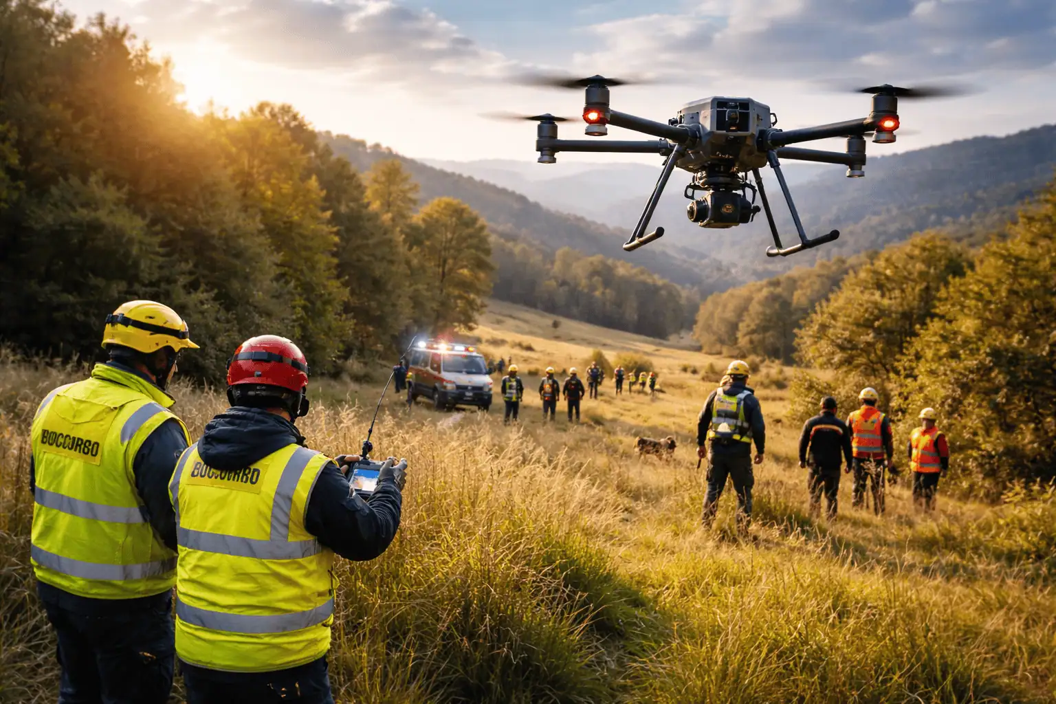 Droni nelle ricerche della 21enne scomparsa a Foggia: tecnologia e soccorritori al lavoro dal cielo
