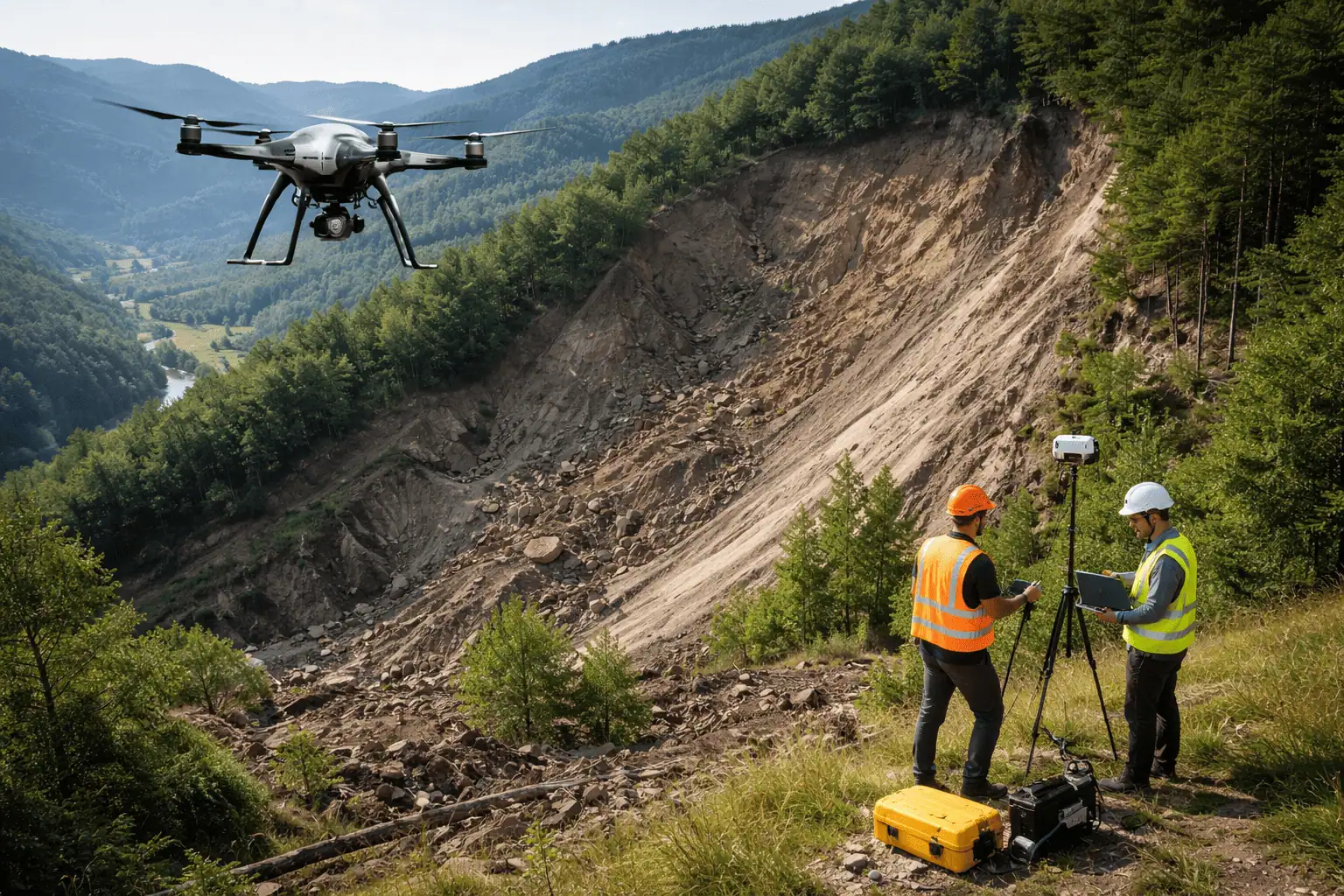 Droni per monitorare le frane in Basilicata: mappe geologiche ad altissima risoluzione grazie alla tecnologia UAV