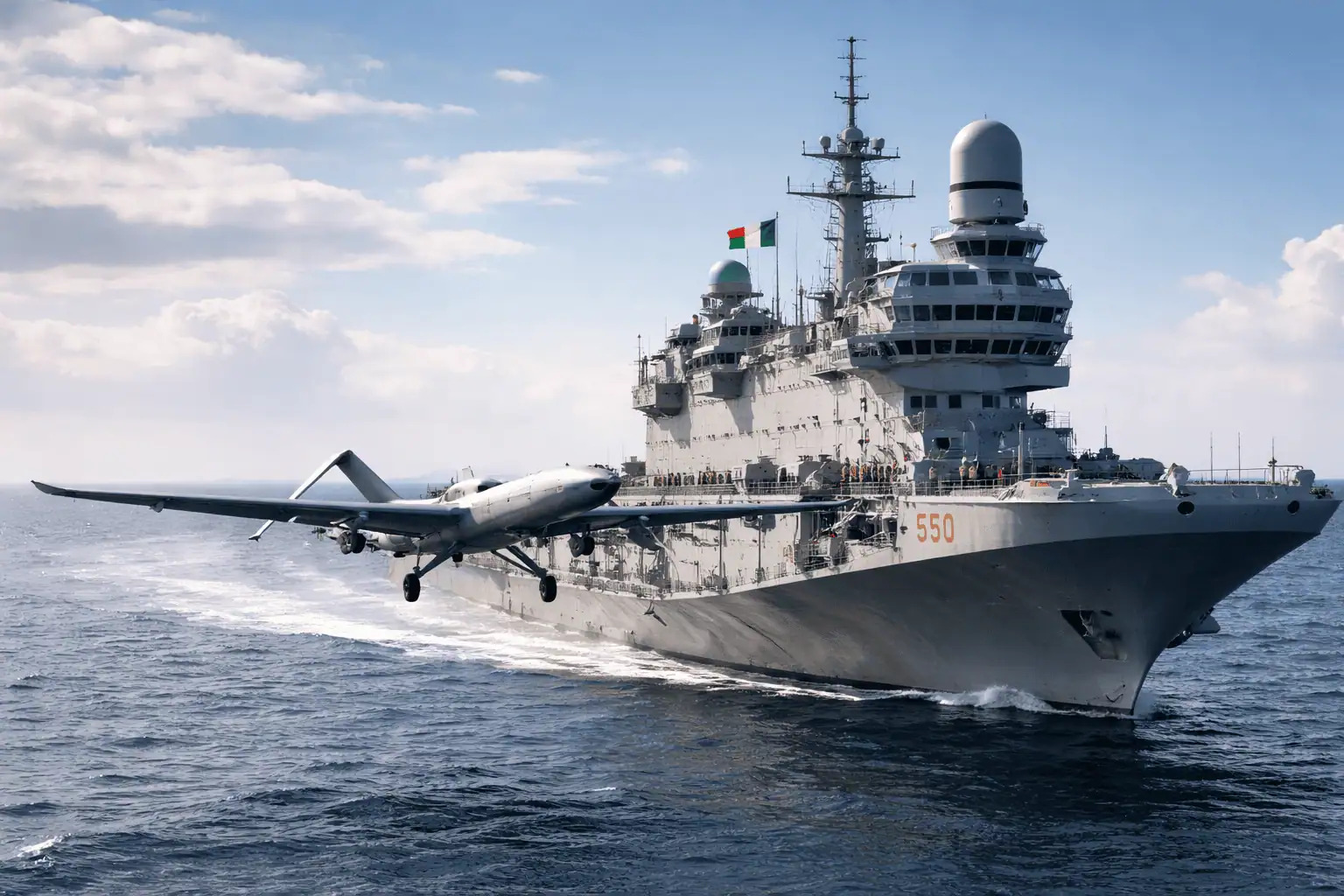 Droni Bayraktar TB3 sulla portaerei Cavour: la svolta della Marina Militare italiana