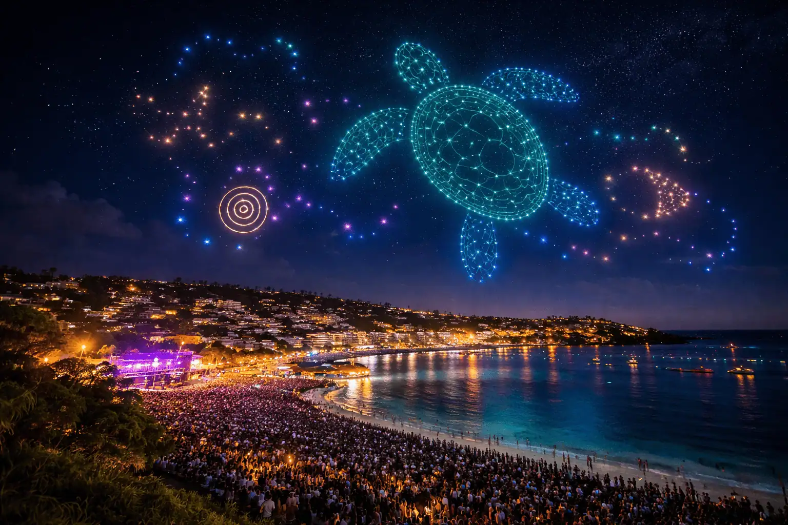 Drone light show al festival First Lights Kinjarling 2026: in Australia la tecnologia illumina la cultura
