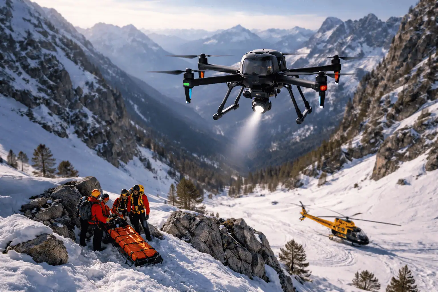 Droni per il soccorso in montagna: la svolta tecnologica che accelera gli interventi nelle aree impervie