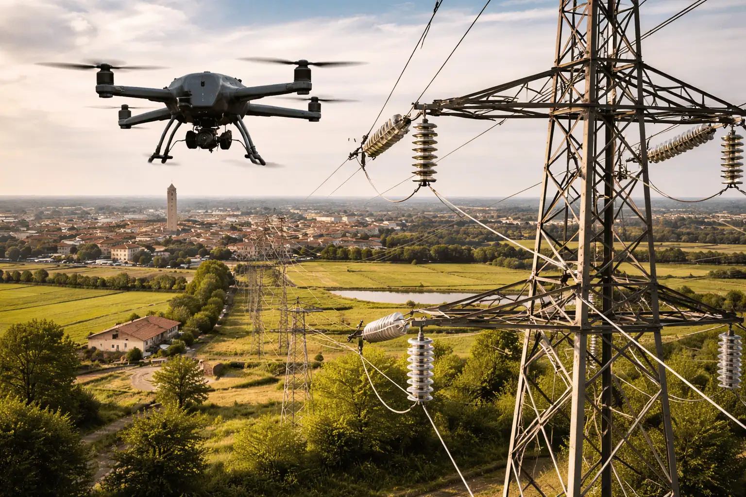 Debutto dei droni Asm Vercelli per il controllo delle linee elettriche: ispezioni senza blackout